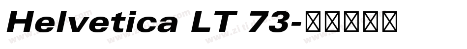 Helvetica LT 73字体转换